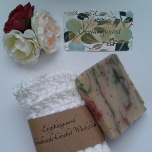 Handmade Crochet Wash Cloth Square